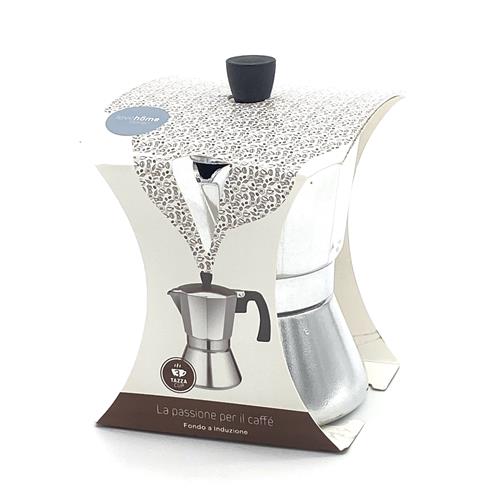 Moka  alluminio 3tazze per induzione