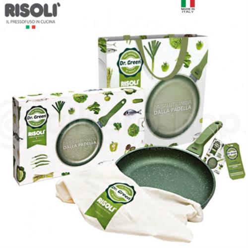 Risoli Padella bassa in alluminio antiaderente per induzione Dr Green, diam. 20cm